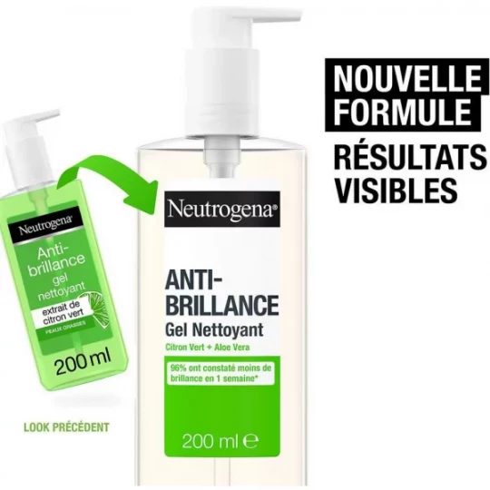 Neutrogena Anti-Brillance Citron Vert Gel Nettoyant 200 ml - image 3