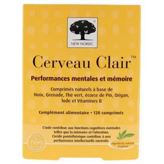 New Nordic Cerveau Clair Comprimés x 120