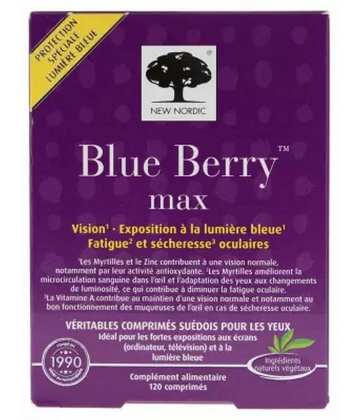 New Nordic Blue Berry Max Comprimés x 120