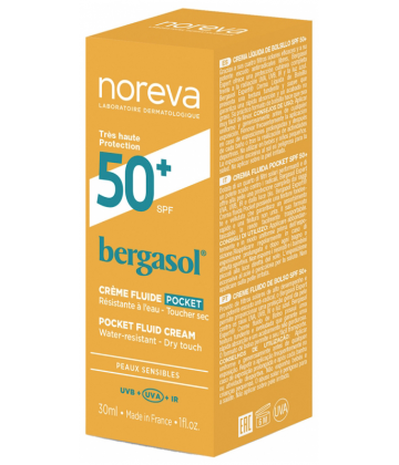 Noreva Bergasol Crème Fluide Pocket SPF50+ 30 ml