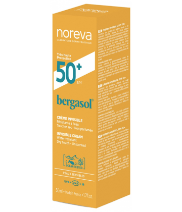 Noreva Bergasol Expert Crème Fini Invisible SPF50+ 50 ml