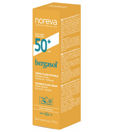 Noreva Bergasol Expert Crème Fluide Fini Invisible SPF50+ 50 ml