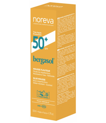 Noreva Bergasol Mousse Flouteur Visage SPF50+ 50 ml