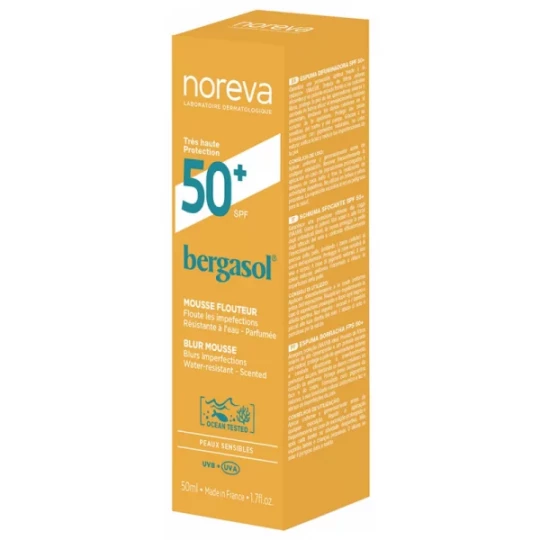Noreva Bergasol Mousse Flouteur Visage SPF50+ 50 ml - image 2