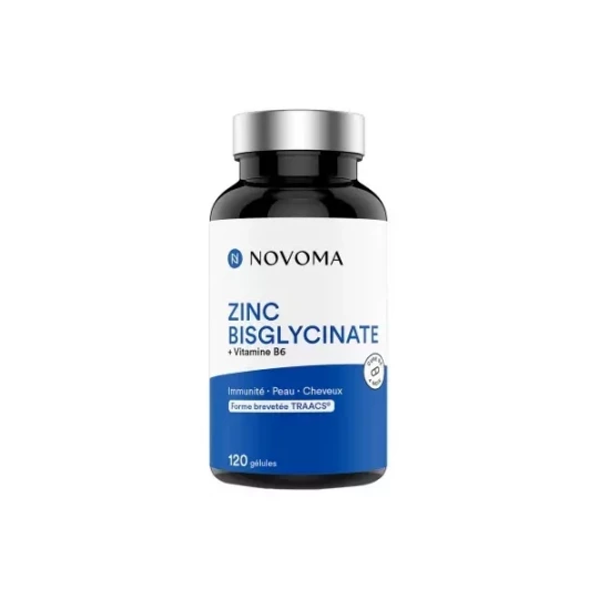 Novoma Zinc Bisglycinate + Vitamine B6 Gélules x 120