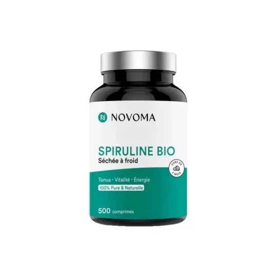 Novoma Spiruline Séchée à Froid Bio Comprimés x 500