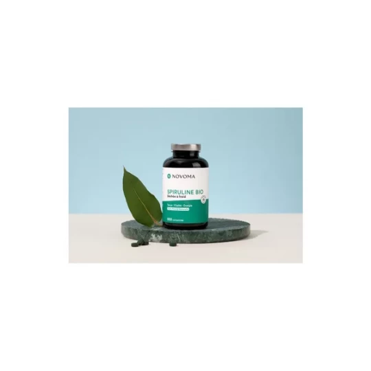Novoma Spiruline Séchée à Froid Bio Comprimés x 500 - image 2