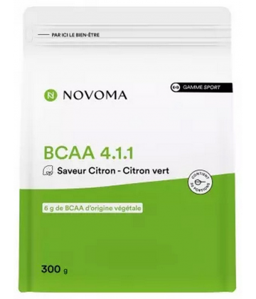 Novoma BCAA 4.1.1 Saveur Citron - Citron Vert 300 g