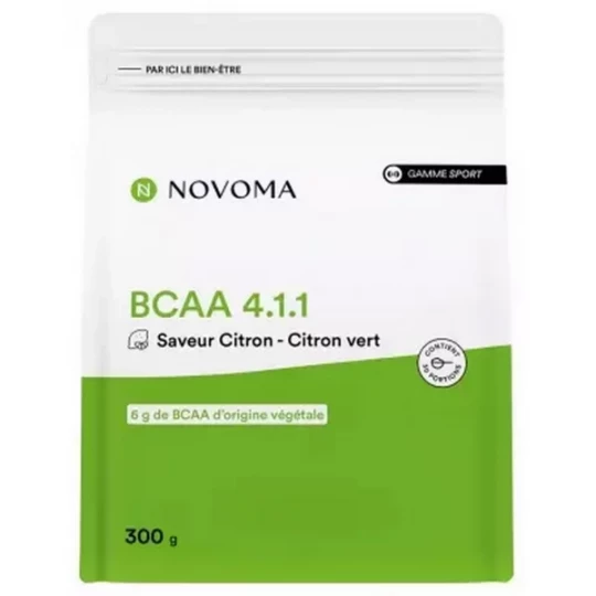 Novoma BCAA 4.1.1 Saveur Citron - Citron Vert 300 g