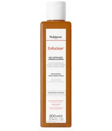 Nubiance Exfoclear Gel Exfoliant Visage & Corps 200 ml