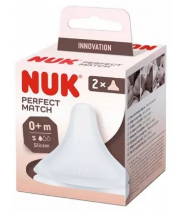 NUK Perfect Match Tétines Silicone 0 Mois et + x 2