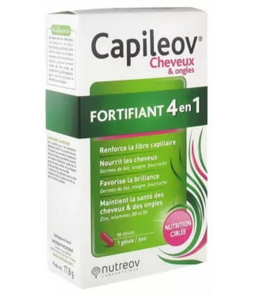Nutreov Capileov Cheveux & Ongles Fortifiant 4en1 Gélules x 30