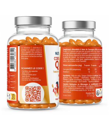 Nutri&Co Coenzyme Q10 Haute Absorption Gélules x 120