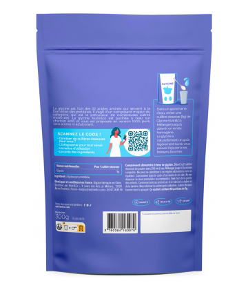 Nutri&Co Glycine Crystallisée 100% Pure Gout Neutre 300 g