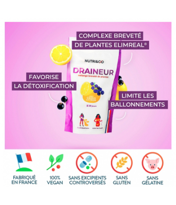 Nutri&Co Draineur Gout Cassis Citron 100 g