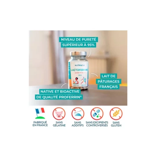 Nutri&Co Lactoferrine Gélules x 60 - image 3