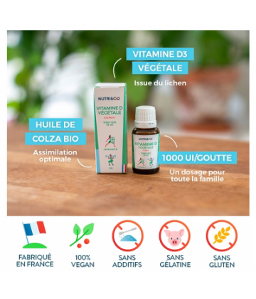 Nutri&Co Vitamine D Végétale 15 ml