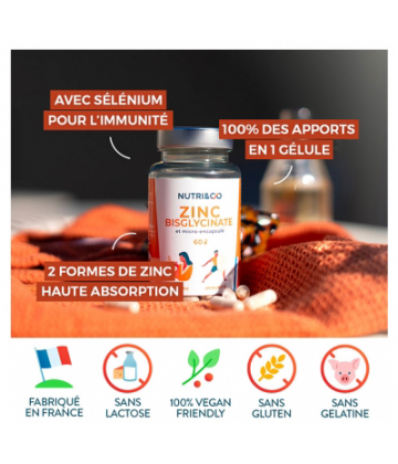 Nutri&Co Zinc Bisglycinate Gélules x 60