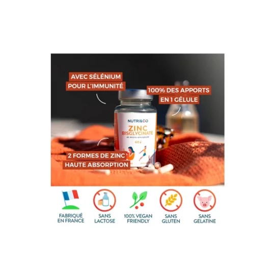 Nutri&Co Zinc Bisglycinate Gélules x 60 - image 4