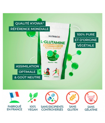 Nutri&Co l'Glutamine Biofermentée Gout Neutre 150 g