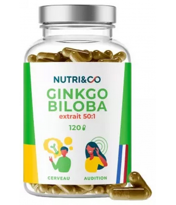 Nutri&Co Ginkgo Biloba Gélules x 120