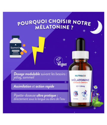 Nutri&Co Mélatonine 20 ml