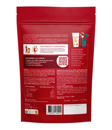 Nutri&Co Pre-Workout Gout Citron 220 g