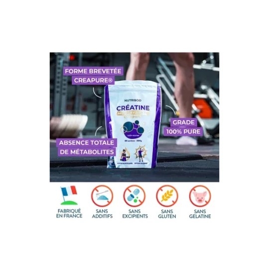Nutri&Co Créatine Monohydrate Creapure 300 g - image 4