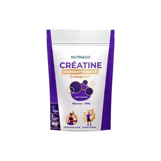 Nutri&Co Créatine Monohydrate Creapure 300 g