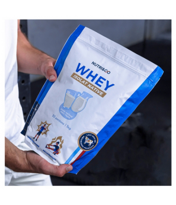 Nutri&Co Whey Isolat Native 900 g - Gout : Sans arome