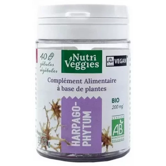 Nutriveggies Harpagophytum Bio Gélules x 40