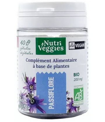 Nutriveggies Passiflore Bio Gélules x 40
