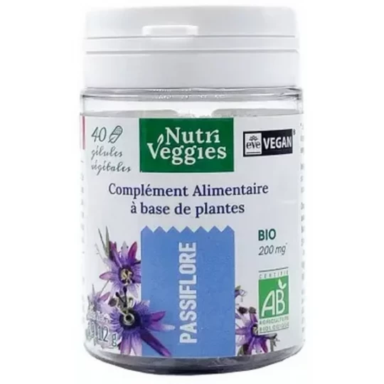 Nutriveggies Passiflore Bio Gélules x 40