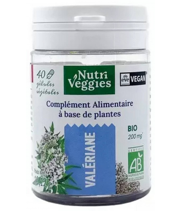 Nutriveggies Valériane Bio Gélules x 40