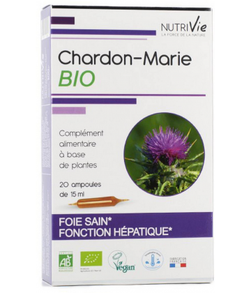 Nutrivie Chardon-Marie Bio Ampoules x 20