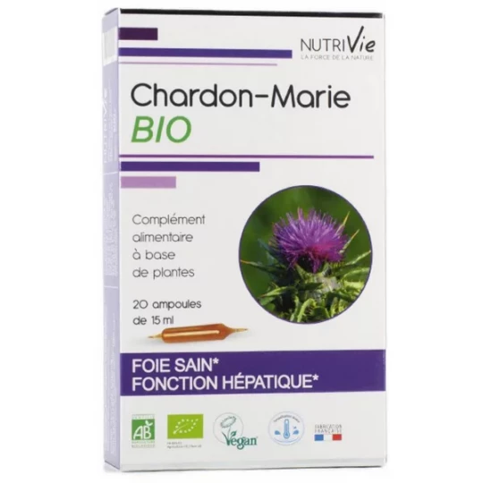 Nutrivie Chardon-Marie Bio Ampoules x 20
