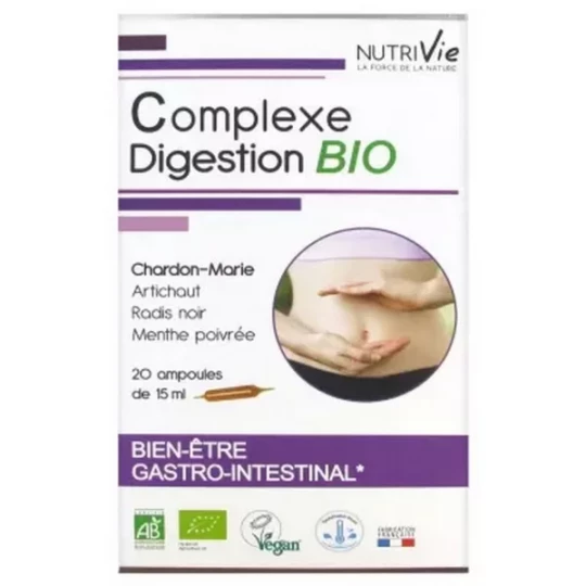 Nutrivie Complexe Digestion Bio Ampoules x 20