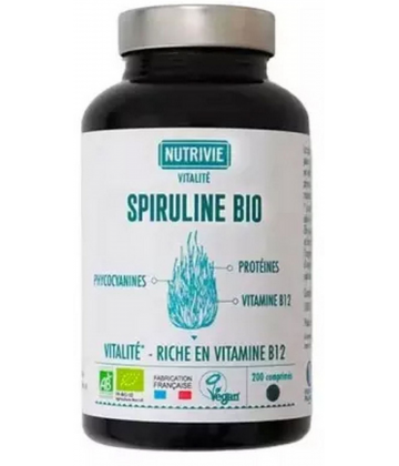 Nutrivie Spiruline Bio Vitalité Comprimés x 200
