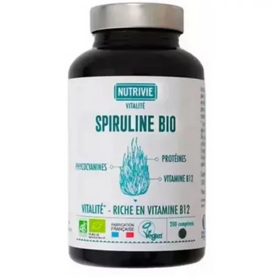 Nutrivie Spiruline Bio Vitalité Comprimés x 200