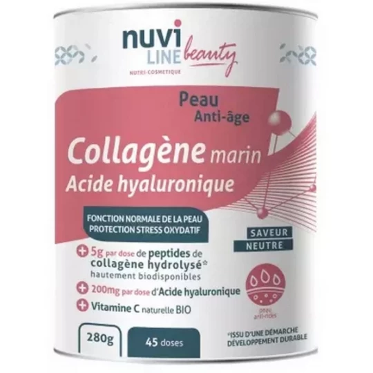Nuviline Beauty Collagène Marin Acide Hyaluronique 280 g