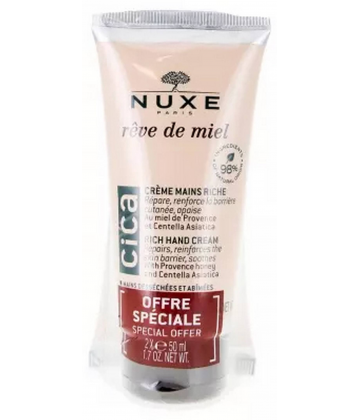 Nuxe Reve de Miel Cica Crème Mains Riche 50 ml x 2