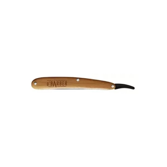 O'Barber Rasoir de Barbier Manche en Bois