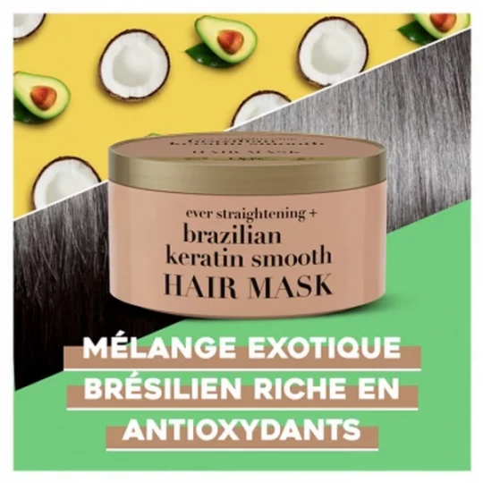 Ogx Masque Lissant à la Kératine du Brésil 300 ml - image 3