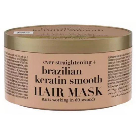 Ogx Masque Lissant à la Kératine du Brésil 300 ml