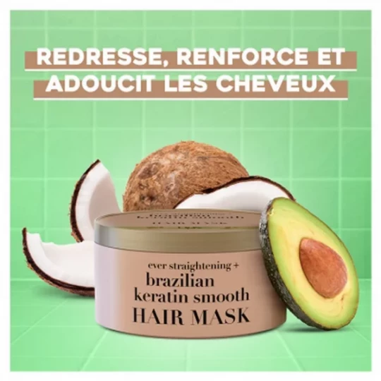 Ogx Masque Lissant à la Kératine du Brésil 300 ml - image 5