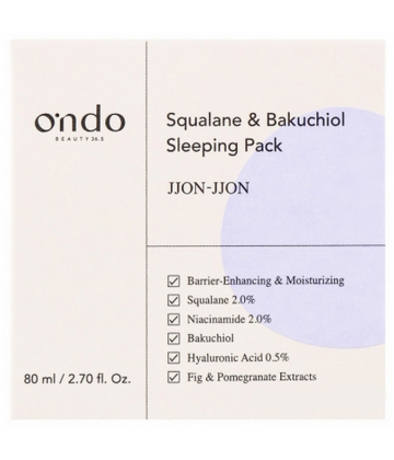 Ondo Beauty 36.5 Squalane & Bakuchiol Sleeping Pack 80 ml
