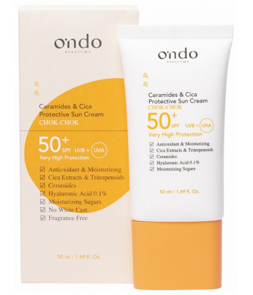 Ondo Beauty 36.5 Ceramides & Cica Protective Sun Cream SPF50 + 50 ml
