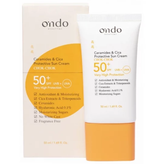 Ondo Beauty 36.5 Ceramides & Cica Protective Sun Cream SPF50 + 50 ml - image 2