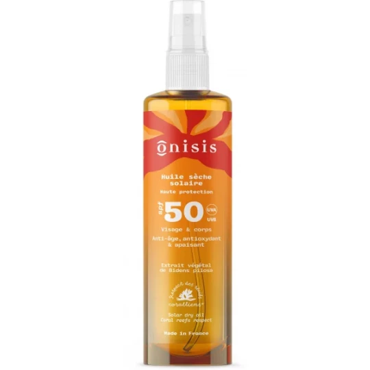 Onisis Huile Sèche Solaire Haute Protection SPF50 200 ml