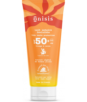 Onisis Lait Solaire Invisible Tres Haute Protection SPF50+ 200 ml